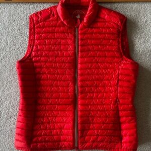 Save the Duck Women’s Red Ultra Light Quilted Puffer Vest Size L